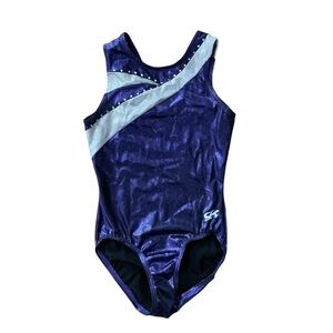 GK Elite Gymnastics Leotard Child Large Purple Shimmer